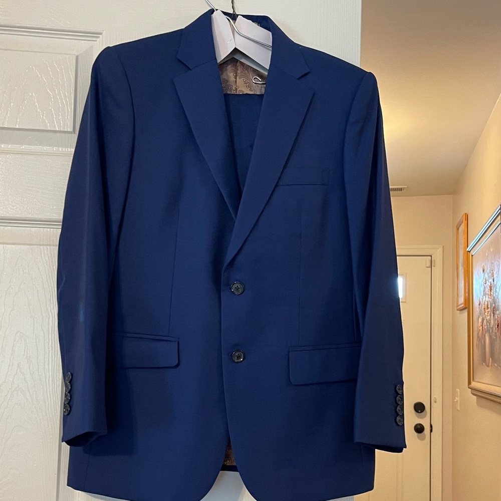 Mens 2 Piece Suite - Color Royal Blue Size Small